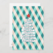 Joyful Christmas Tree -応援の言葉 シーズンカード (正面/裏面)