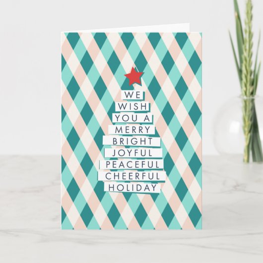 Joyful Christmas Tree -応援の言葉 シーズンカード (正面)