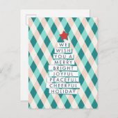 Joyful Christmas Tree -応援の言葉 シーズンポストカード (正面/裏面)