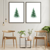 Joyful Christmas Tree Wall Art Poster ポスター