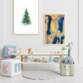 Joyful Christmas Tree Wall Art Poster ポスター