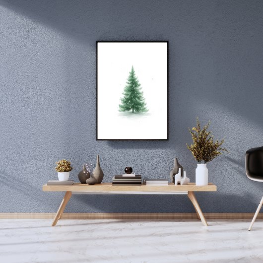 Joyful Christmas Tree Wall Art Poster ポスター