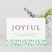 Joyful Christmas Trees 企業ロゴ シーズンカード (スタンド正面)