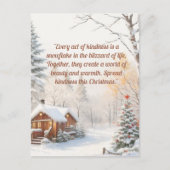 Joyful Christmas Wishesはがき ポストカード (正面)