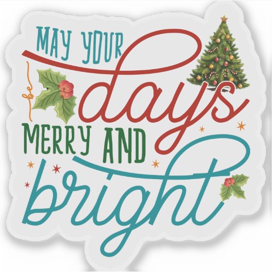 Joyful Christmas With Decorations! シール (正面)