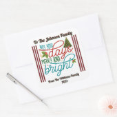 Joyful Christmas With Decorations! スクエアシール (封筒)