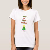 Joyful Christmas Women's White Basic Tシャツ (正面)