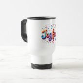 Joyful Coffee Mug – 確認前向きカップデザイン トラベルマグ (正面左)