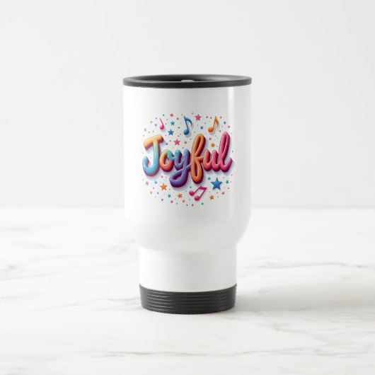 Joyful Coffee Mug – 確認前向きカップデザイン トラベルマグ (中央)