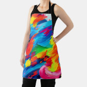 Joyful Color Explosion Painting エプロン (インサイチュ)