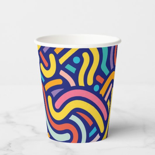 Joyful Color Pattern 紙コップ (裏面)