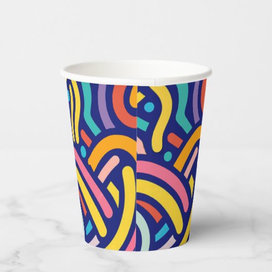 Joyful Color Pattern  紙コップ (右)