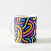 Joyful Color Pattern Mug コーヒーマグカップ (正面左)