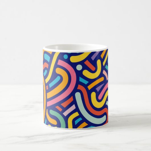 Joyful Color Pattern Mug コーヒーマグカップ (中央)