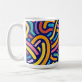 Joyful Color Pattern Mug コーヒーマグカップ (左)