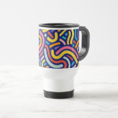 Joyful Color Pattern Mug トラベルマグ (正面右)