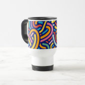 Joyful Color Pattern Mug トラベルマグ (正面左)
