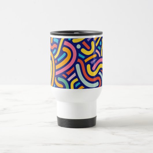 Joyful Color Pattern Mug トラベルマグ (中央)