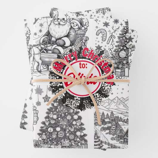 Joyful Colors Christmas Wrap ラッピングペーパーシート (インサイチュ)