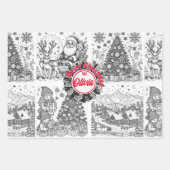 Joyful Colors Christmas Wrap ラッピングペーパーシート (正面)