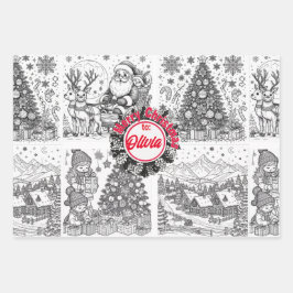 Joyful Colors Christmas Wrap ラッピングペーパーシート