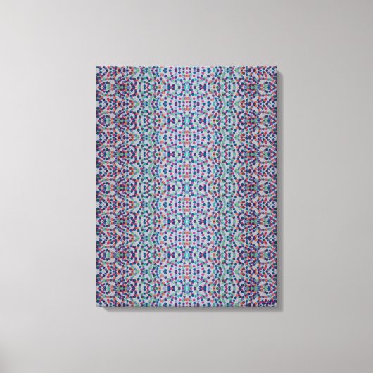 Joyful Confetti Mosaic II Stretched Canvas Print キャンバスプリント (正面)