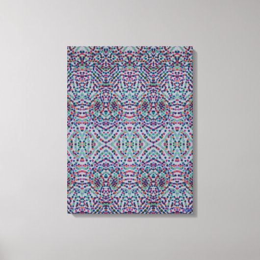 Joyful Confetti Mosaic III Stretched Canvas Print キャンバスプリント (正面)
