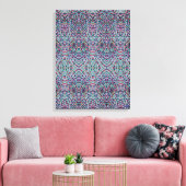 Joyful Confetti Mosaic III Stretched Canvas Print キャンバスプリント (インサイチュ (リビング))