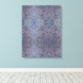 Joyful Confetti Mosaic Stretched Canvas Print キャンバスプリント (インサイチュ (ウッドフロア))