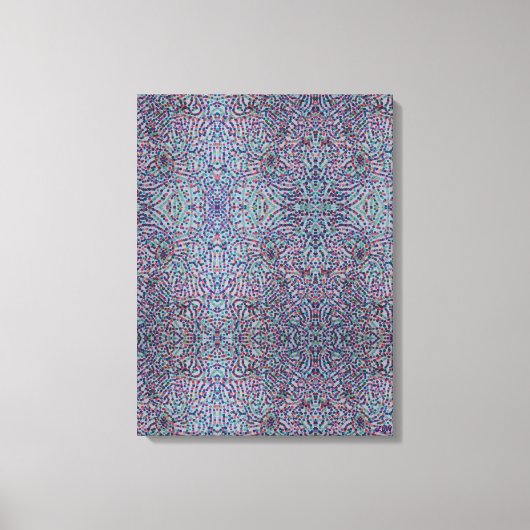 Joyful Confetti Mosaic Stretched Canvas Print キャンバスプリント (正面)