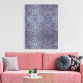 Joyful Confetti Mosaic Stretched Canvas Print キャンバスプリント (インサイチュ (リビング))