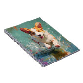 Joyful Corgi Splash Notebook ノートブック (右側)