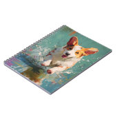 Joyful Corgi Splash Notebook ノートブック (左側)