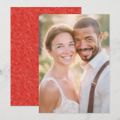 Joyful Creamy Romantic Photo 招待状 (正面/裏面)