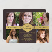 Joyful Day写真卒業招待状 招待状 (正面/裏面)