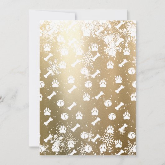 Joyful,Dog Paws写真クリスマス (裏面)