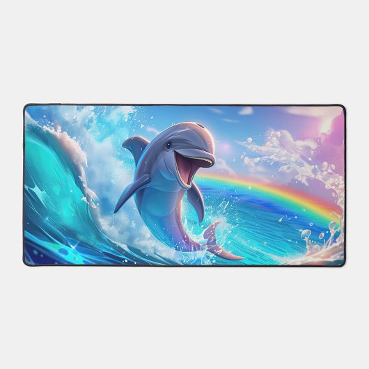 Joyful Dolphin Desk Mat デスクマット