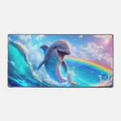 Joyful Dolphin Desk Mat デスクマット (正面)