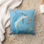 Joyful Dolphin Moments クッション (ブランケット)