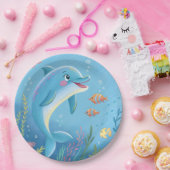 Joyful Dolphin Moments ペーパープレート (パーティー)