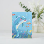 Joyful Dolphin Moments ポストカード (スタンド正面)