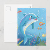 Joyful Dolphin Moments ポストカード (正面/裏面)
