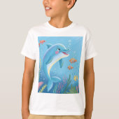 Joyful Dolphin Moments Tシャツ (正面)