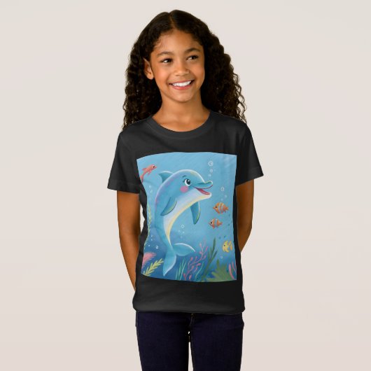 Joyful Dolphin Moments Tシャツ (正面フル)