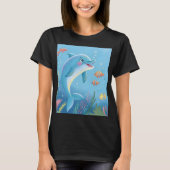 Joyful Dolphin Moments Tシャツ (正面)