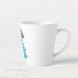 Joyful Dolphin Splash - Latte Mug カフェラテマグ