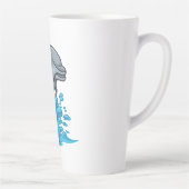 Joyful Dolphin Splash - Mug カフェラテマグ (右)