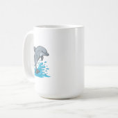 Joyful Dolphin Splash - Mug コーヒーマグカップ (正面左)