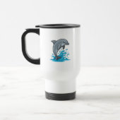 Joyful Dolphin Splash - Mug トラベルマグ (左)