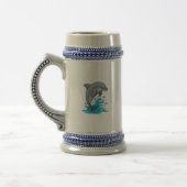Joyful Dolphin Splash - Mug ビールジョッキ (左)